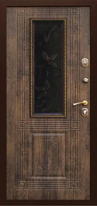 Входная дверь SV Doors Ковка, Лесной орех