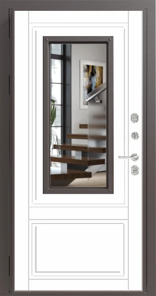 Входная дверь SV Doors Сибирь ТЕРМО, Ясень белый