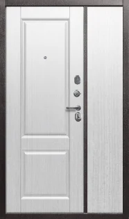 Входная дверь КСМ 7 см Белый клен 1200×2050, Белый клен
