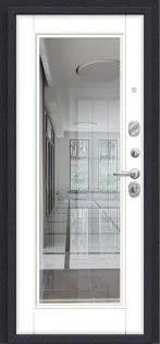 Входная дверь Эльпорта Porta R-3 4/П61 Graphite Pro / Super White, Super White, зеркало