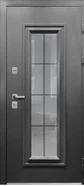 Входная дверь КСМ Термо 4 Стеклопакет Букле Графит