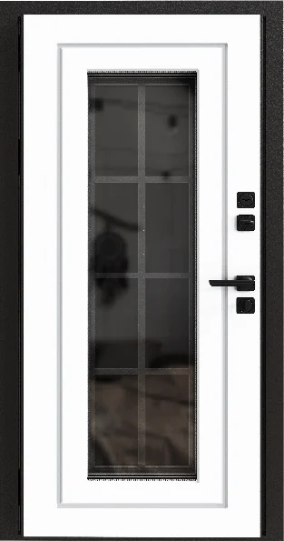 Входная дверь SV Doors Брюссель ТЕРМО, Веллюто Бьянко