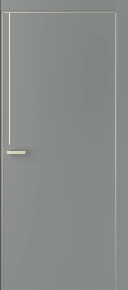 Межкомнатная дверь Weststyle Uline 10 (Алюм. кромка), Серая гавань